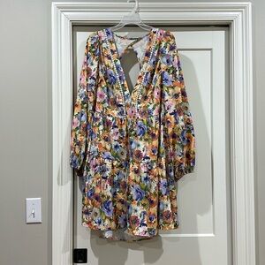 2X Floral Wedding Guest Dress